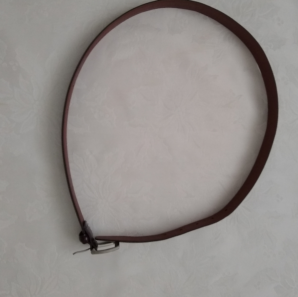 Coach leather polished cowhide belt